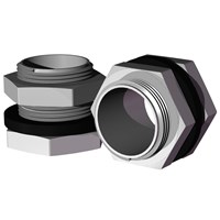 2 cable glands for linking 2 boxes IP65. Metric 32